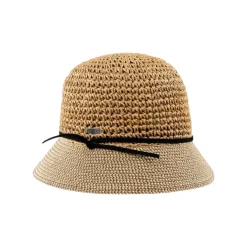 Raymond Lanctot Belts|Hats And Caps<Camila - Raffia & Paper Straw Cloche Hat 6400 - Caramel