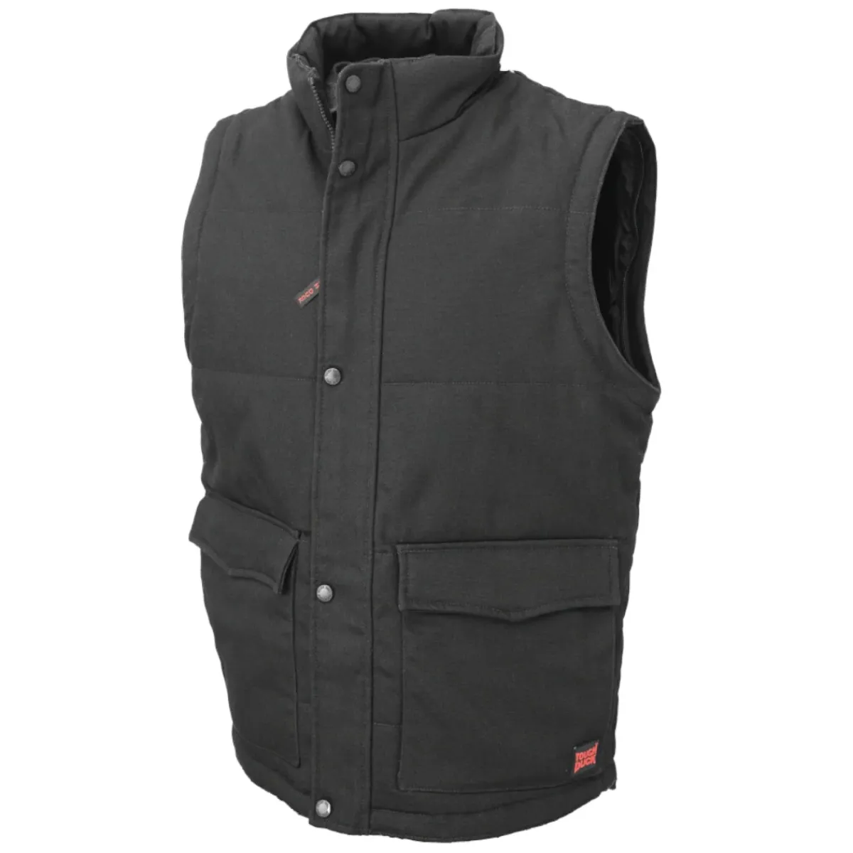 Tough Duck Safety Shoes|Work Outerwear<Duck Zip-Off Sleeve Jacket Black/Grey