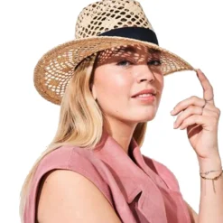 Raymond Lanctot Belts|Hats And Caps<Faïna- Fedora W GG Ribbon Hat 4400-Natural