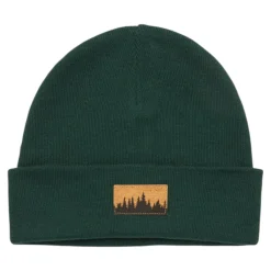 Tentree Belts|Hats And Caps<Juniper Cork Patch Beanie Forest Pine Cork Patch