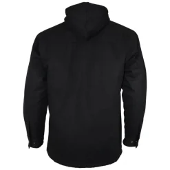Gatts Safety Shoes|Work Outerwear<Lined canvas shirt with hood Black