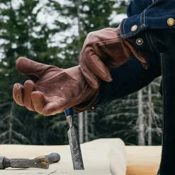 Hooké Waders And Wading Boots|Fishing Shirts And T-Shirts<Lined Leather Work Gloves Dark Brown