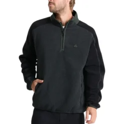 Men's Campover Fleece Mock Hoodie