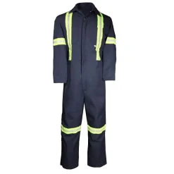 Men's Deluxe Coverall with Reflective Stripes