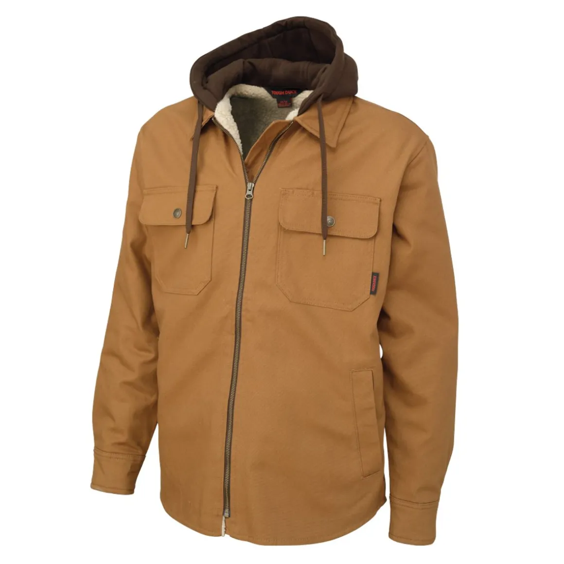 Men's Duck Sherpa-Lined Hooded Vest