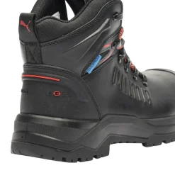 Men's Iron Black Work Boots with Composite Toecap