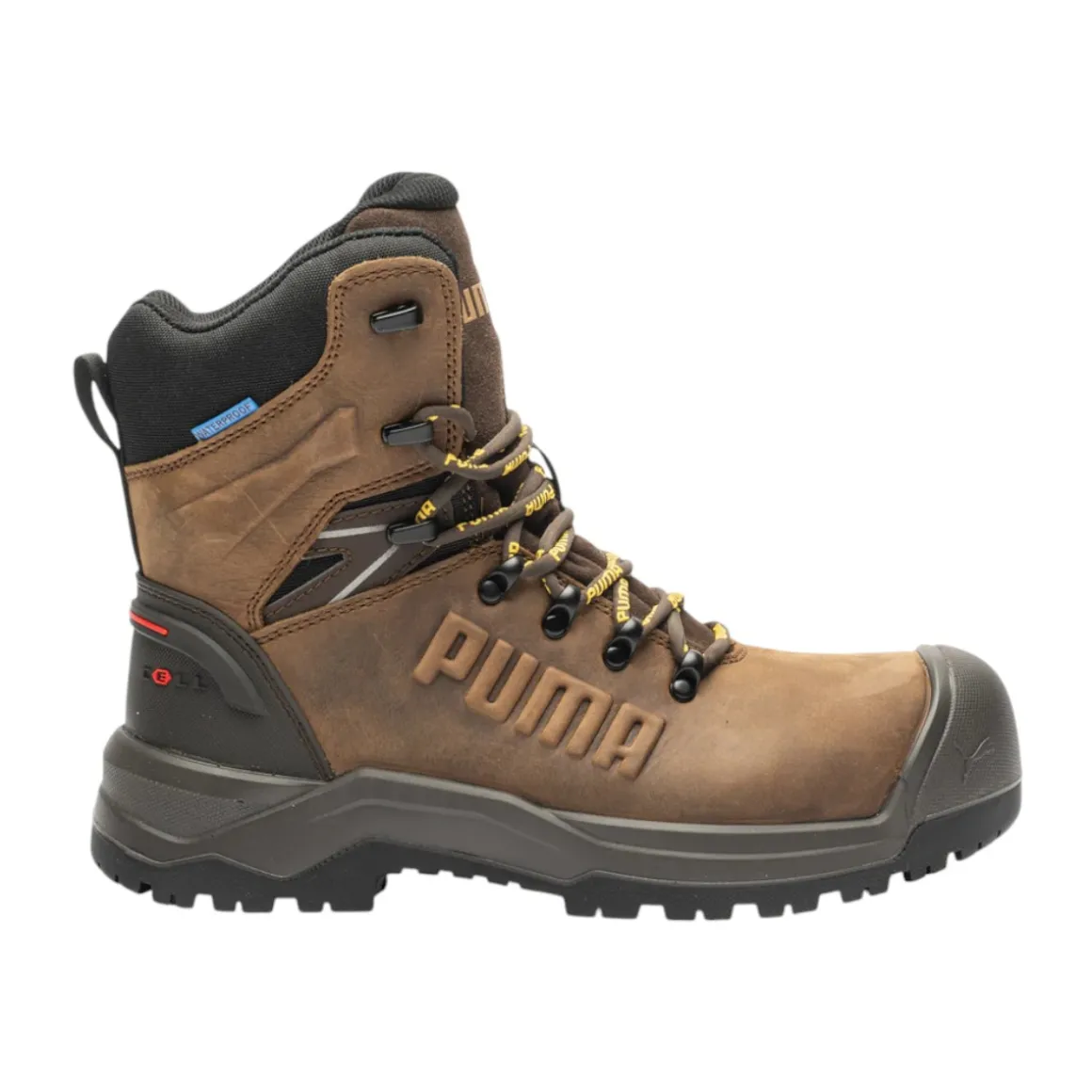 Men's Iron Brown Composite Toe Work Boots 8''