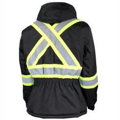 Men's Waterproof Work Coat With Reflective Stripes