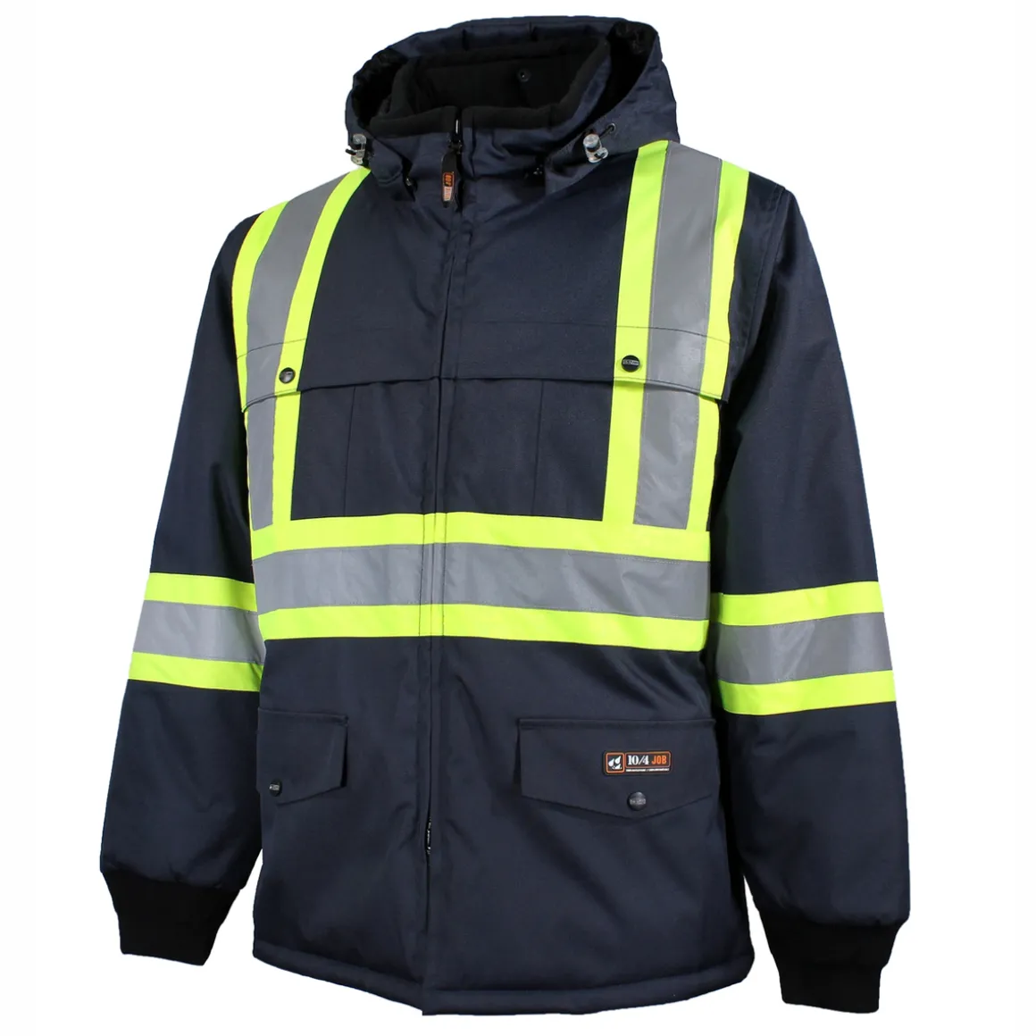 Men's Waterproof Work Coat With Reflective Stripes