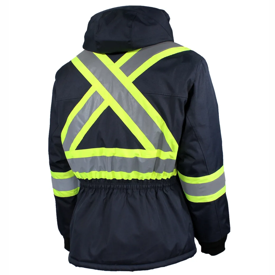 Men's Waterproof Work Coat With Reflective Stripes