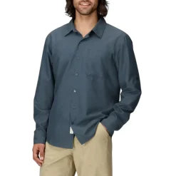 Marmot Shirts|Swimwear<Men's AirExchange UPF 40 Long-Sleeve Collared Shirt Thunderhead
