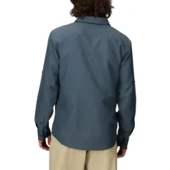 Marmot Shirts|Swimwear<Men's AirExchange UPF 40 Long-Sleeve Collared Shirt Thunderhead