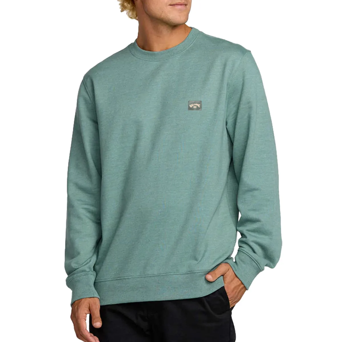 Billabong Shirts|Swimwear<Men's All Day Crewneck Sweatshirt Sea Green