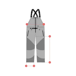 Hooké Waders And Wading Boots|Fishing Shirts And T-Shirts<Men's All-Terrain Waterproof Bib Black
