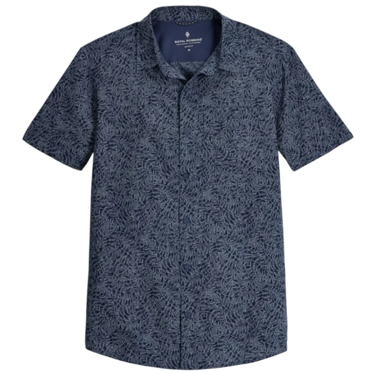 Royal Robbins Shirts|Swimwear<Men's Amp Lite II Short Sleeve Shirt Naval Frond Pt
