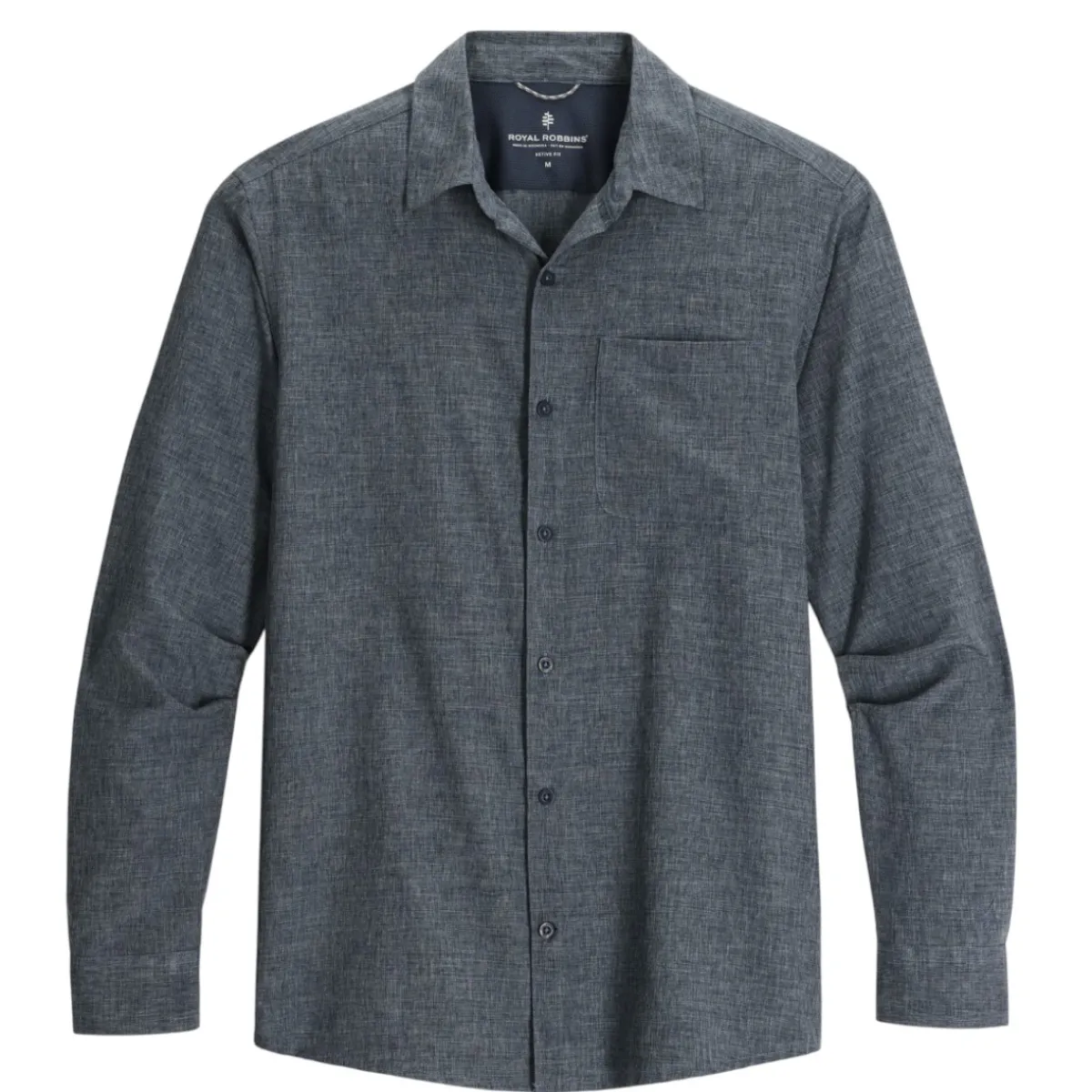 Royal Robbins Shirts|Swimwear<Men's Amp Lite Long-Sleeve Shirt Deep Blue Htr