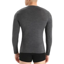Icebreaker Boxers And Panties|Socks<Men's Anatomica Long Sleeve Crewneck Shirt Jet Heather
