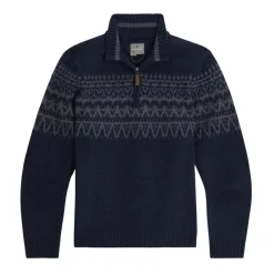 Royal Robbins Shirts|Swimwear<Men's Arch Rock 1/4 Zip Pullover Navy Htr Shasta Pt