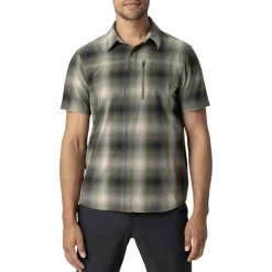 Outdoor Research Shirts|Swimwear<Men's Astroman Short Sleeve Sun Shirt Ranger Green Plaid
