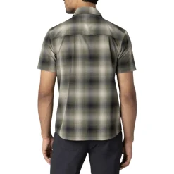 Outdoor Research Shirts|Swimwear<Men's Astroman Short Sleeve Sun Shirt Ranger Green Plaid