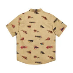 Hooké Waders And Wading Boots|Fishing Shirts And T-Shirts<Men's Atlantic Salmon Flies Short Sleeve Shirt Oat
