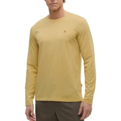 Tentree Shirts|Swimwear<Men's Baker Longsleeve T-Shirt Dusk Yellow Heather