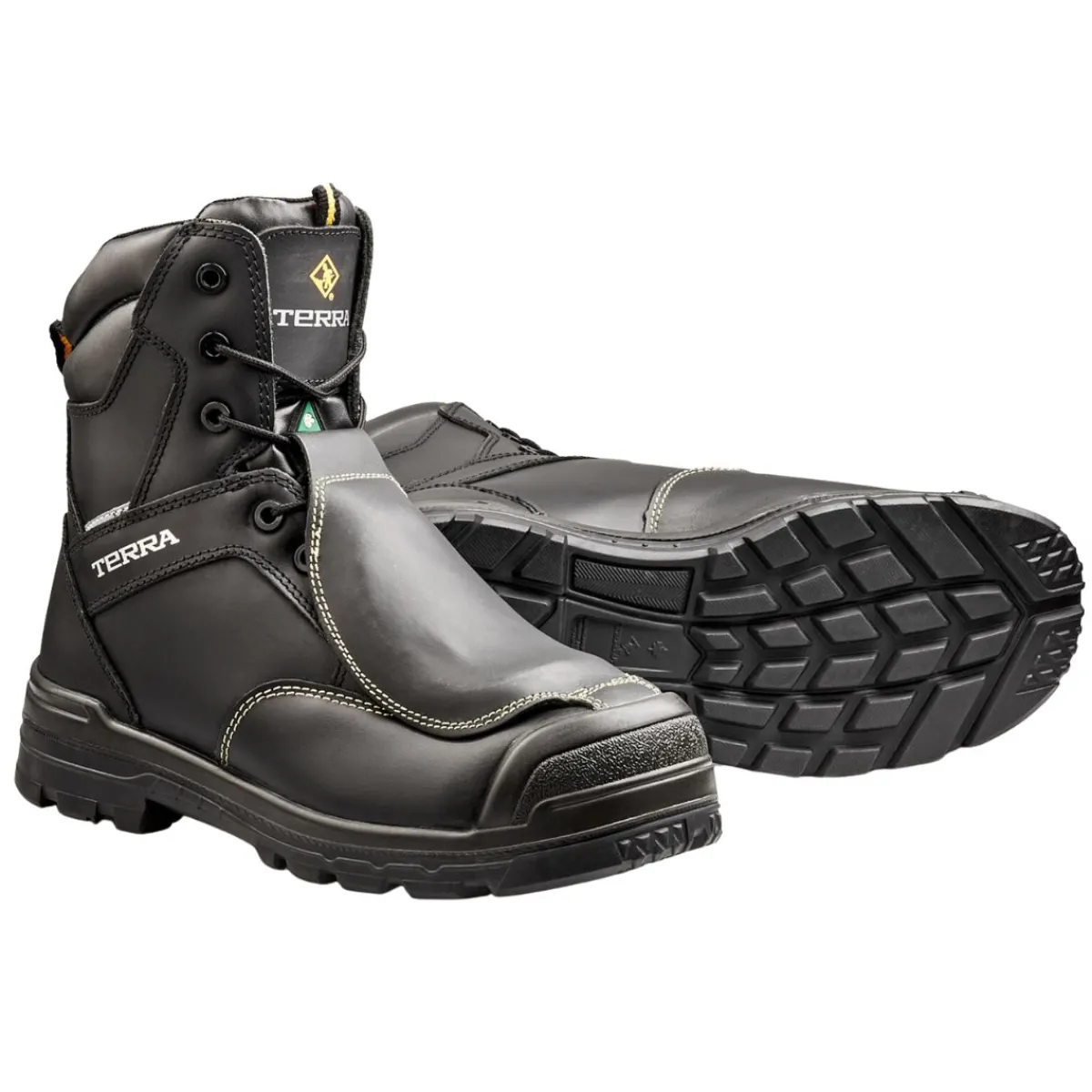Terra Safety Shoes|Work Outerwear<Men's Barricade 8” Safety Boots Black