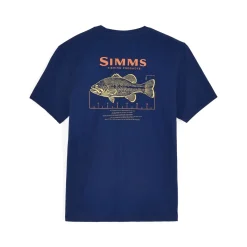 Simms Waders And Wading Boots|Fishing Shirts And T-Shirts<Men's Bass Ruler T-Shirt Navy