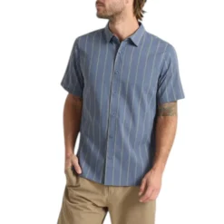 Roark Shirts|Swimwear<Men's Bless Up Breathable Stretch Shirt Neptune