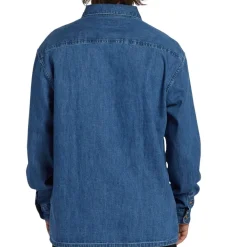 Billabong Shirts|Swimwear<Men's Bong Day Long Sleeve Shirt Denim Blue