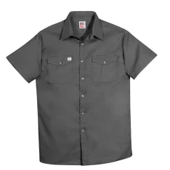 Big Bill Safety Shoes|Work Outerwear<Men's 137 Button-up Short Sleeve Work Shirt