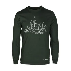 Pèlerin Shirts|Swimwear<Men's Camping Long Sleeve T-Shirt Forest Green