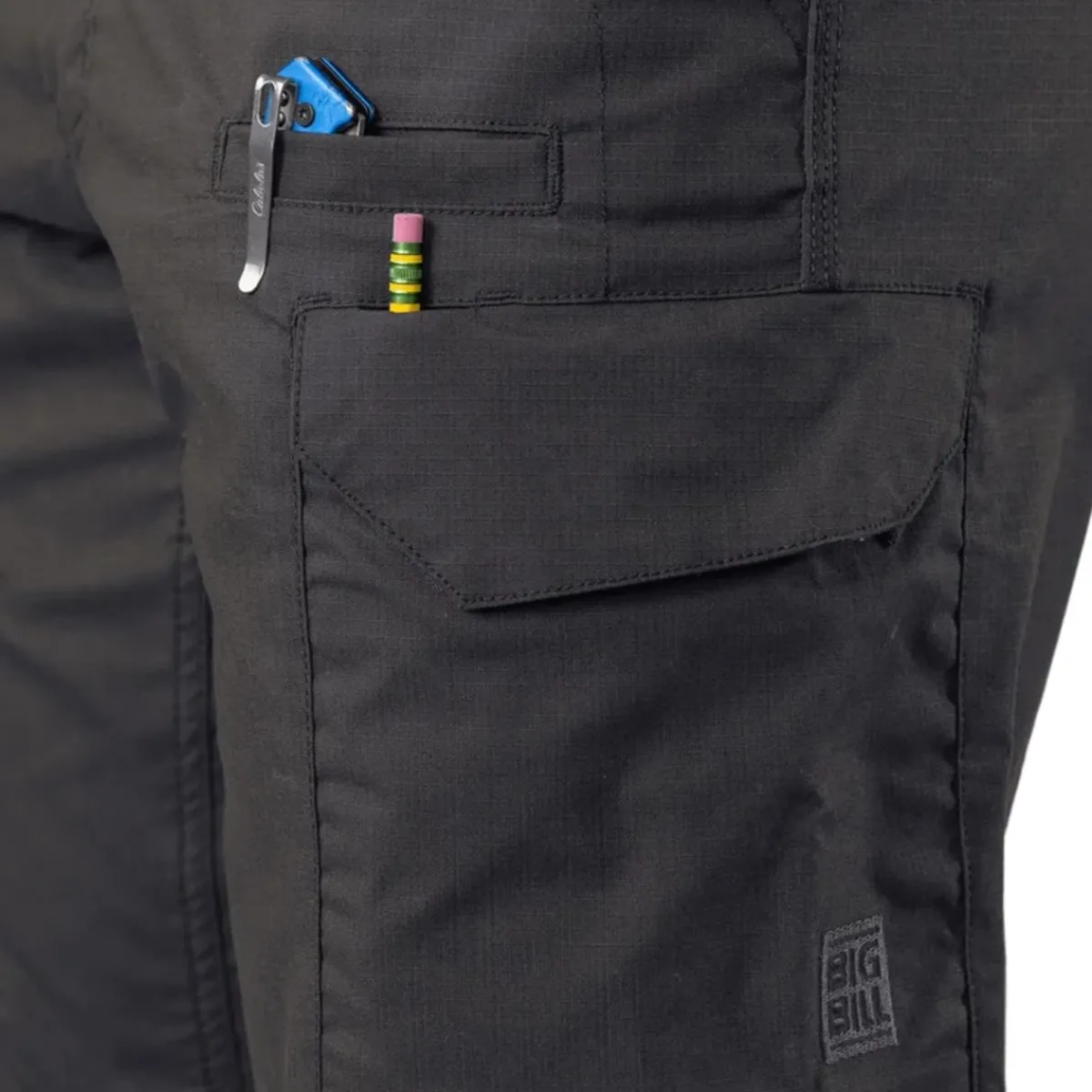 Big Bill Safety Shoes|Work Outerwear<Men's Cargo Duraflex Work Pants Black