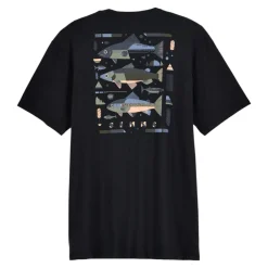 Simms Waders And Wading Boots|Fishing Shirts And T-Shirts<Men's Chart T-Shirt Black