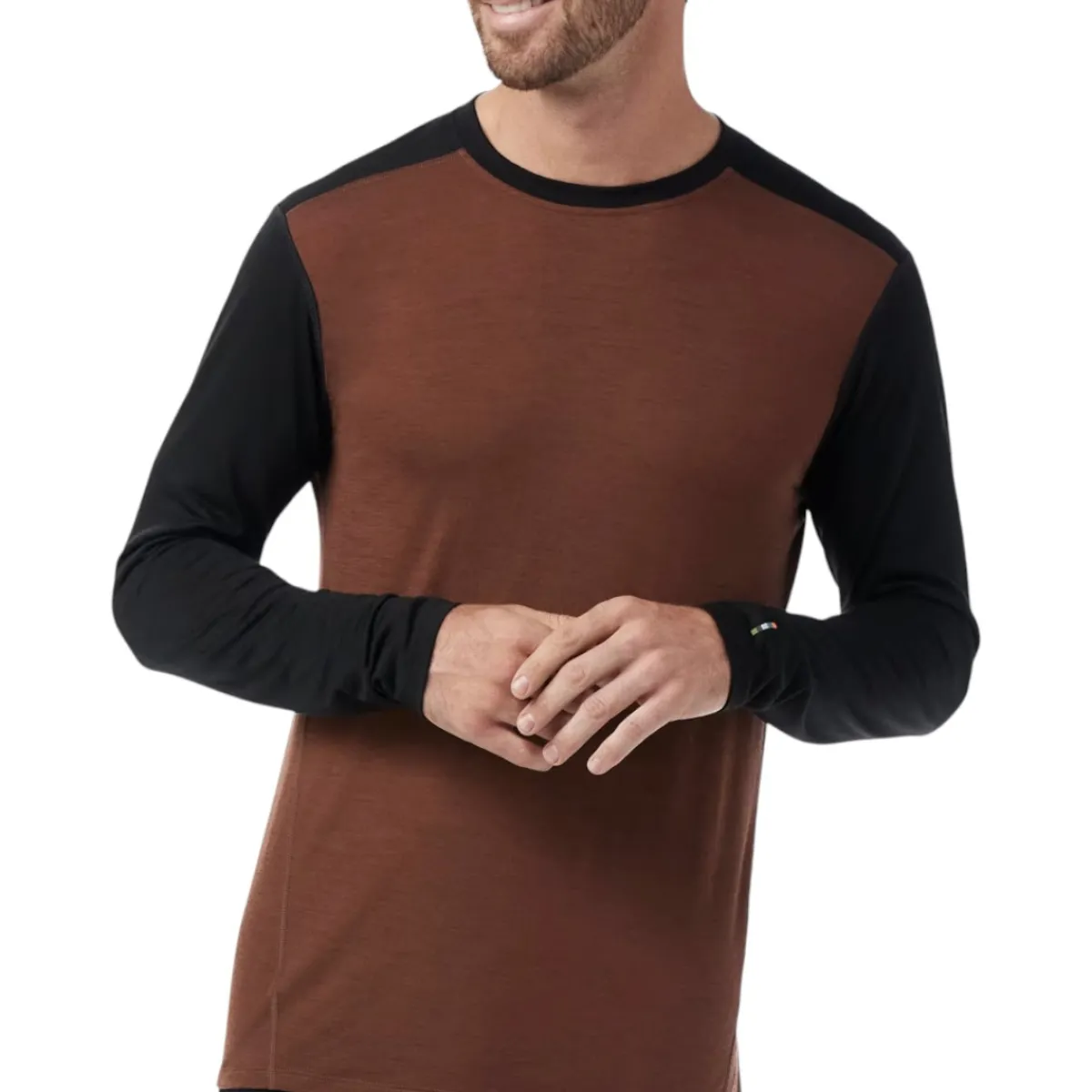 Smartwool Boxers And Panties|Socks<Men's Classic All-Season Merino Base Layer Crew Sable Brown-Black