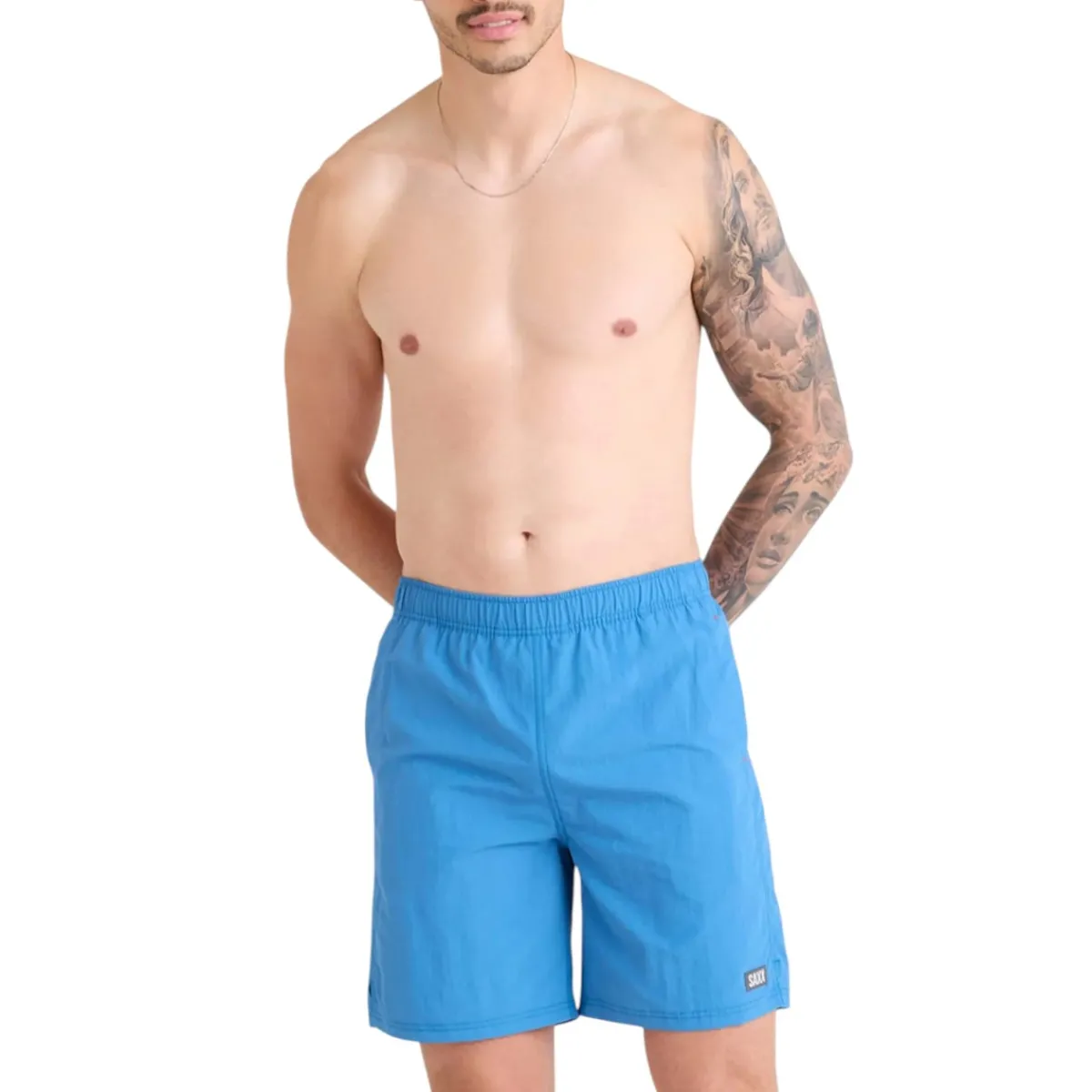 SAXX Shirts|Swimwear<Men's 18 cm Go Coastal 2N1 Swim Trunks Lake Blue