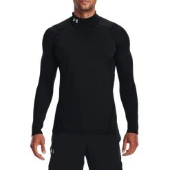 Under Armour Shirts|Swimwear<Men's ColdGear® Armour Long Sleeve Fitted Mock Black/White