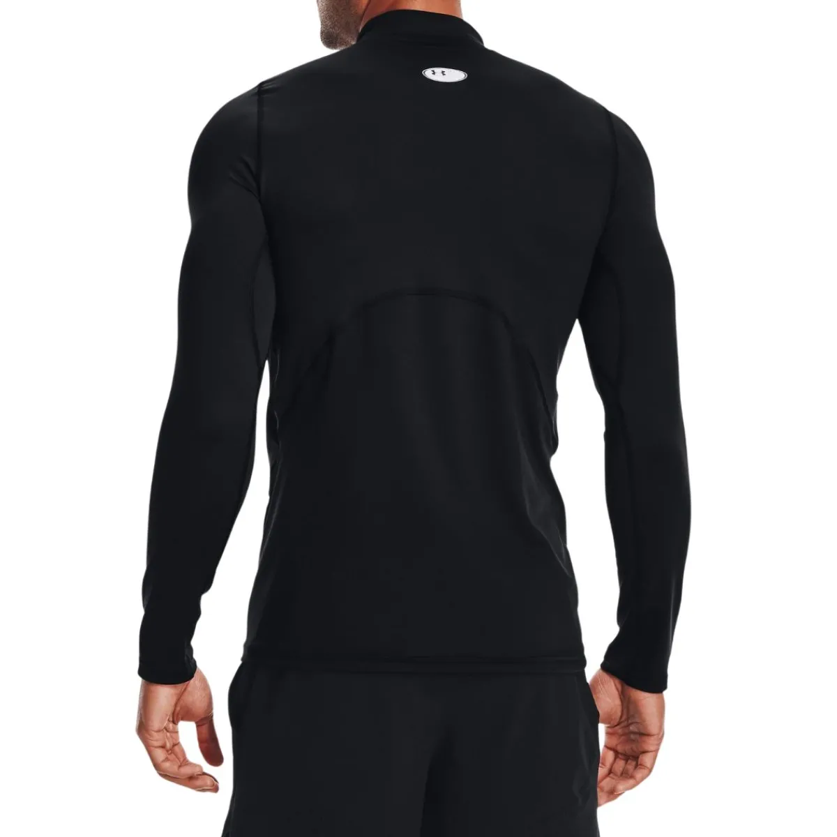 Under Armour Shirts|Swimwear<Men's ColdGear® Armour Long Sleeve Fitted Mock Black/White