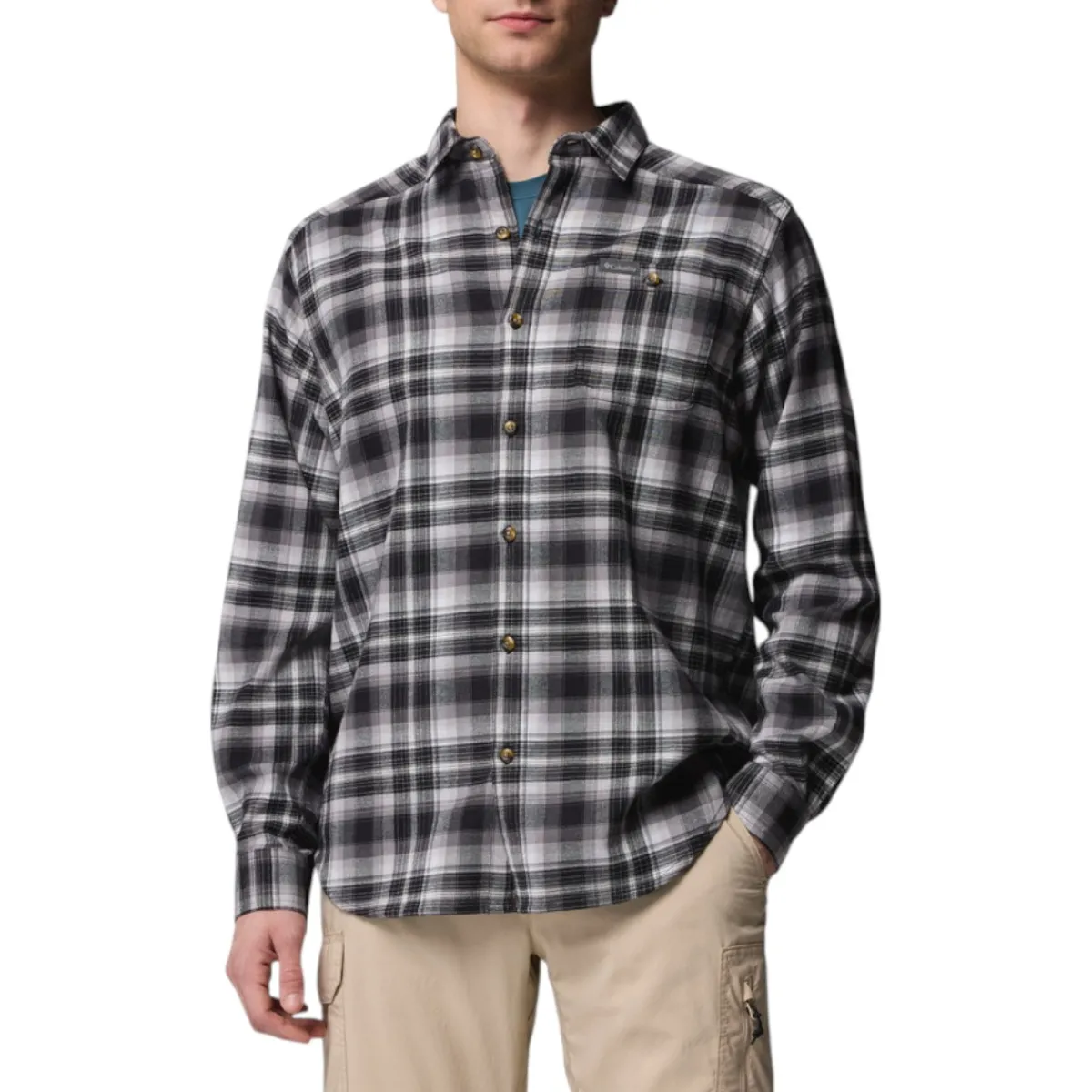 Columbia Shirts|Swimwear<Men's Cornell Woods Flannel Shirt Black Backland