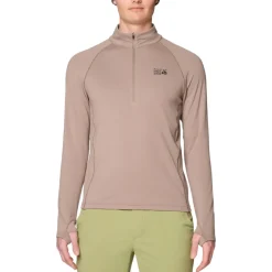 Mountain Hardwear Shirts|Swimwear<Men's Crater Lake™ Heavyweight Half Zip Wild Taupe