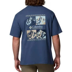 Columbia Shirts|Swimwear<Men's CSC™ Heavyweight Iconic T-Shirt Dark Mountain, Repeated Peaks