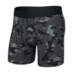 SAXX Boxers And Panties|Socks<Men's DropTemp® Cooling Cotton Boxer Briefs |Vivid Stripe/Maritime