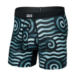 SAXX Boxers And Panties|Socks<Men's Droptemp Cooling Mesh Boxer Brief Rip Tide Stripe / Navy Blue