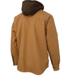 Tough Duck Safety Shoes|Work Outerwear<Men's Duck Sherpa-Lined Hooded Vest Brown