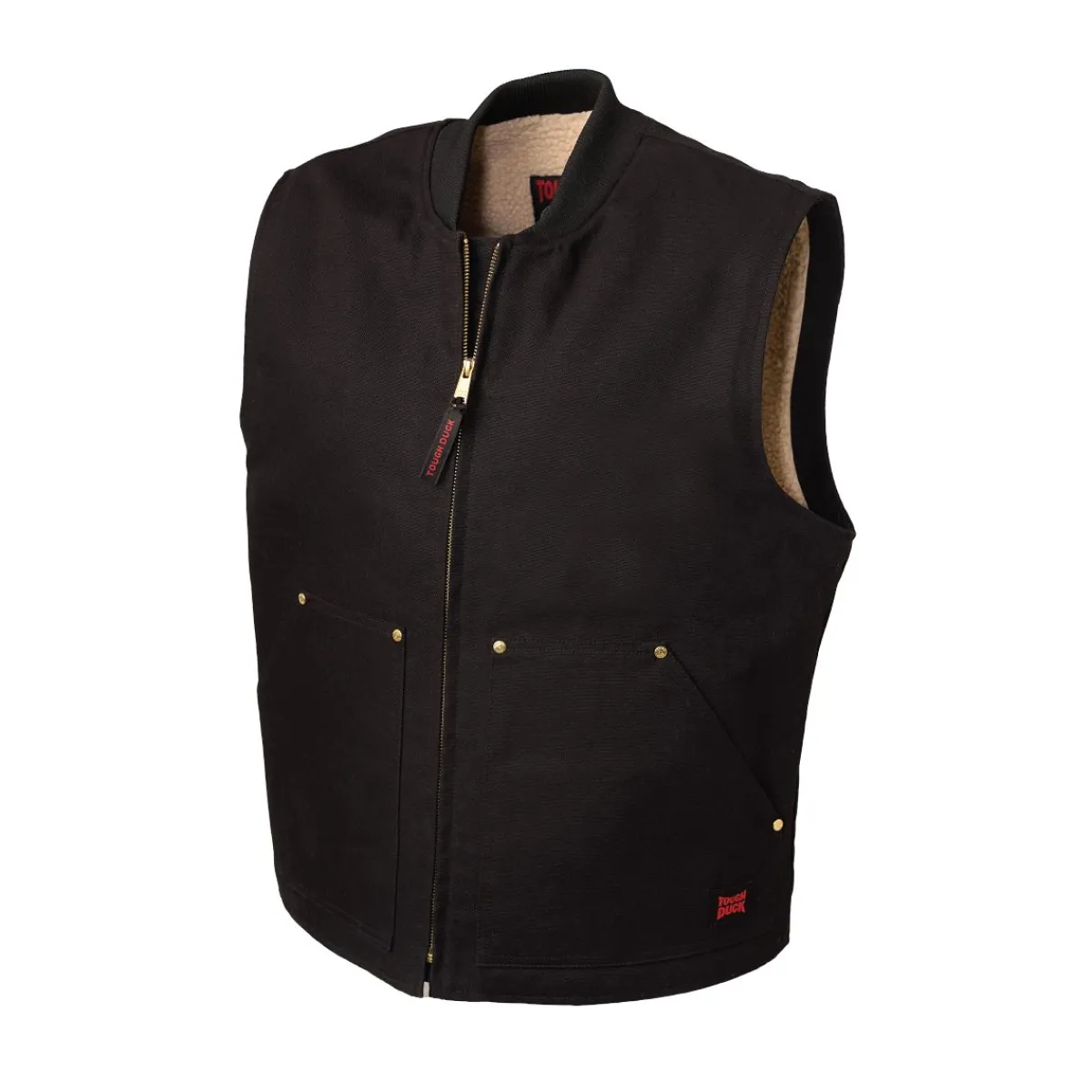 Tough Duck Safety Shoes|Work Outerwear<Men's Duck Sherpa Lined Vest