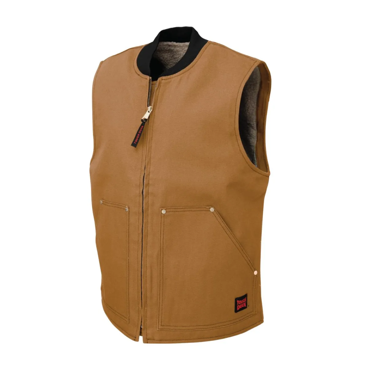 Tough Duck Safety Shoes|Work Outerwear<Men's Duck Sherpa Lined Vest