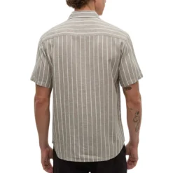 Tentree Shirts|Swimwear<Men's Dundas Shirt Clay Wide Pinstripe