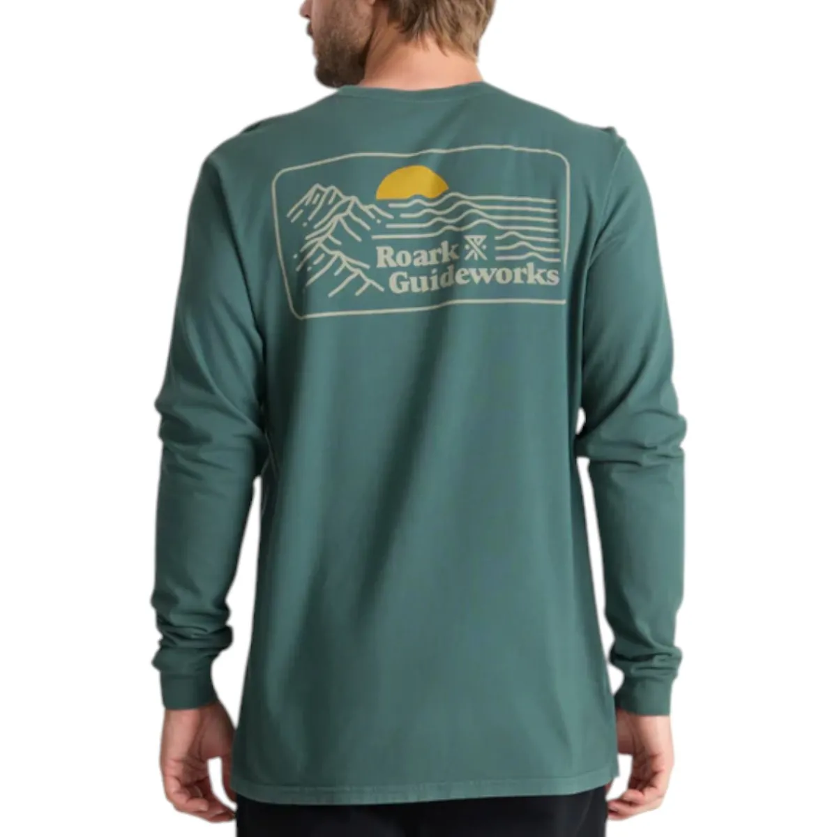 Roark Shirts|Swimwear<Men's Earth & Sea Premium Long Sleeve T-Shirt Slate Green
