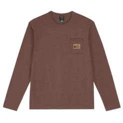Hooké Waders And Wading Boots|Fishing Shirts And T-Shirts<Men's Elk River Mountains Long Sleeve Pocket Tee Root Beer