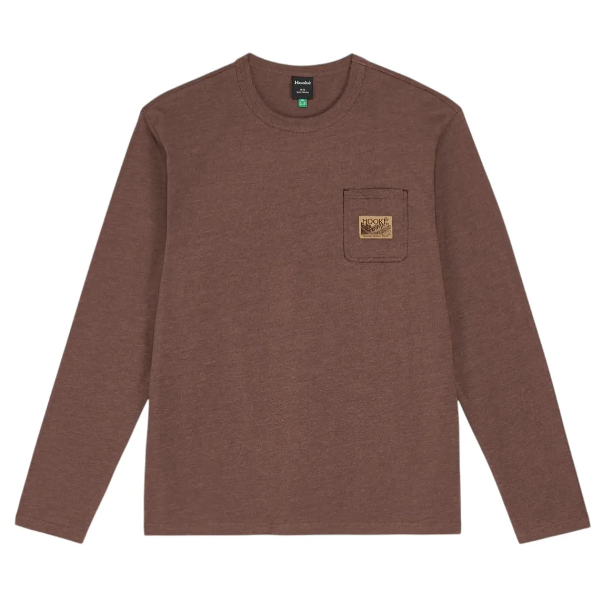 Hooké Waders And Wading Boots|Fishing Shirts And T-Shirts<Men's Elk River Mountains Long Sleeve Pocket Tee Root Beer